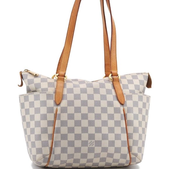 LOUIS VUITTON Totally PM Damier Azur Shoulder Bag White - 10% Off